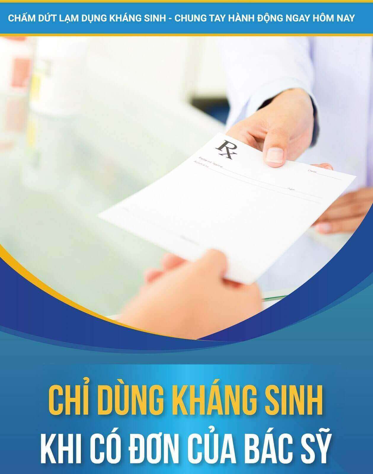 Dung thuốc kháng sinh khi có chỉ định của bác sĩ