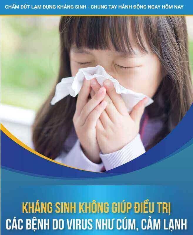 Thuốc kháng sinh không giúp điều trị bệnh do virut gây ra