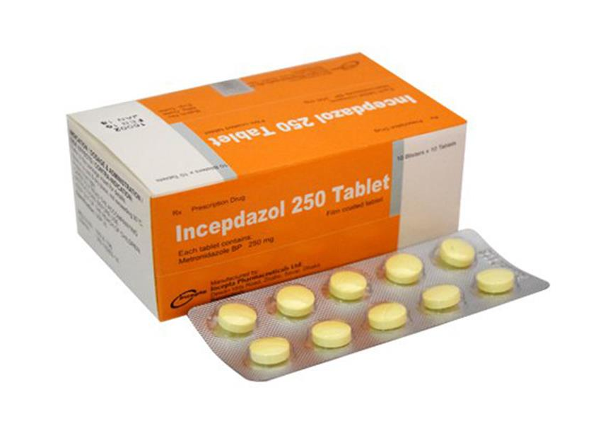 Thuốc Incepdazol 250 Tablet